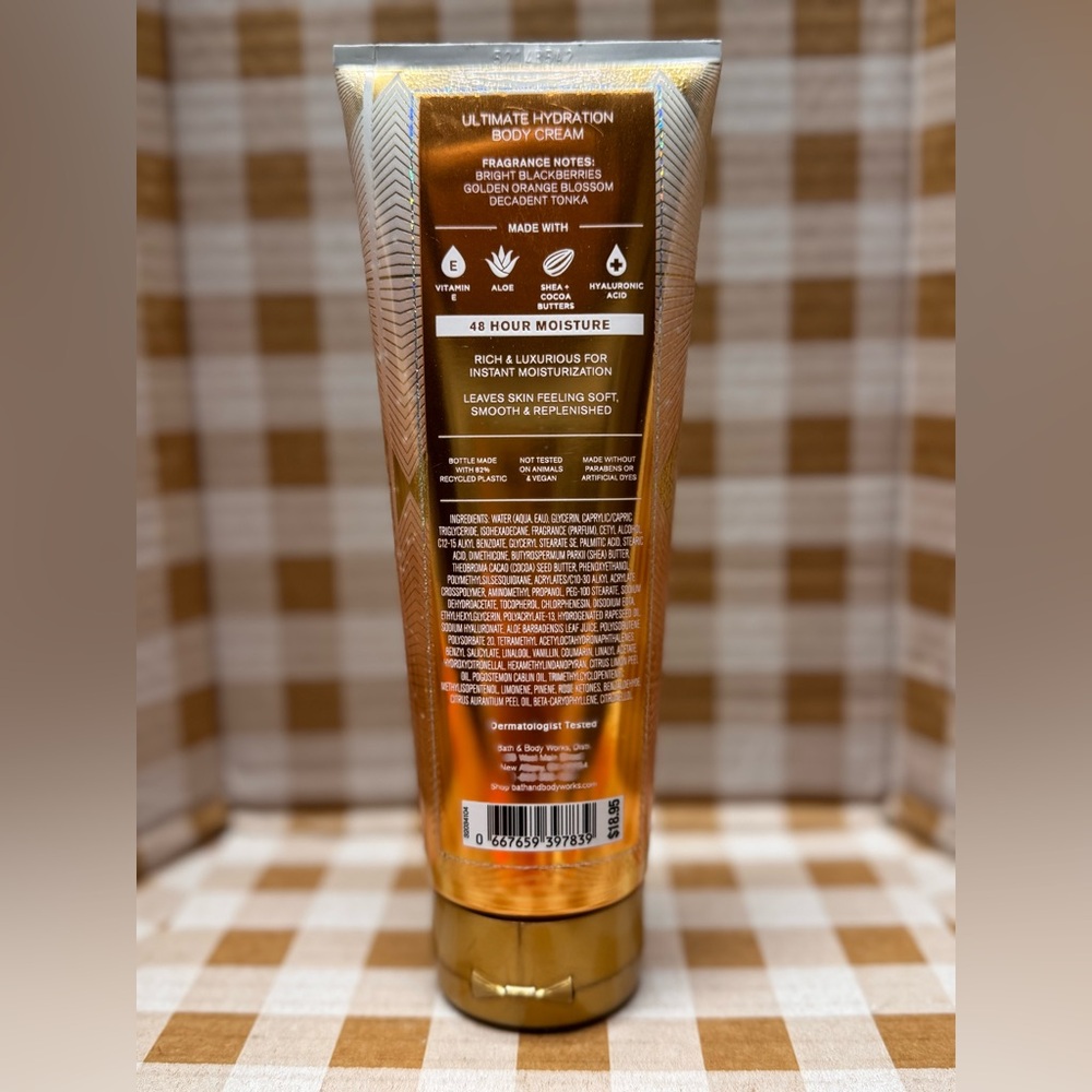 NEW B&BW Touch of Gold ultimate hydration body cream 8 oz - Picture 3 of 3